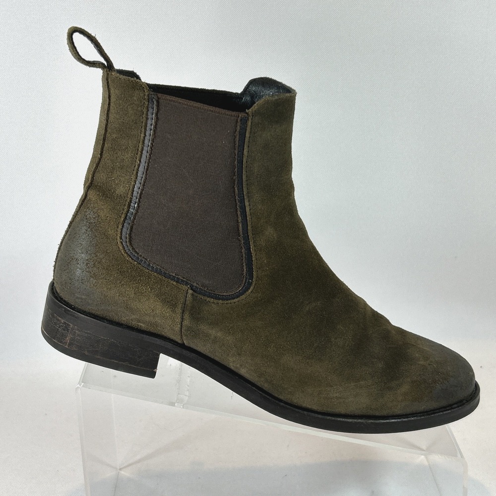 Thursday Boot Company Olive Green Suede Chukka Chelsea Boot